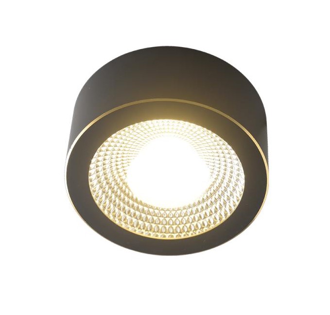 צלינדר שחור + פליז LED 9W 