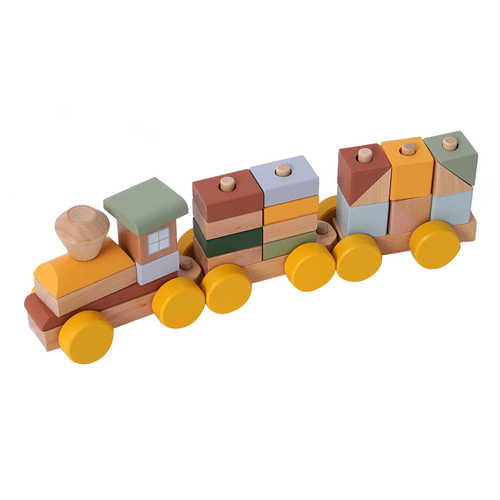 רכבת קרונות 72 חלקים מעץ - דייניז