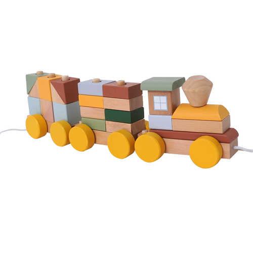 רכבת קרונות 72 חלקים מעץ - דייניז