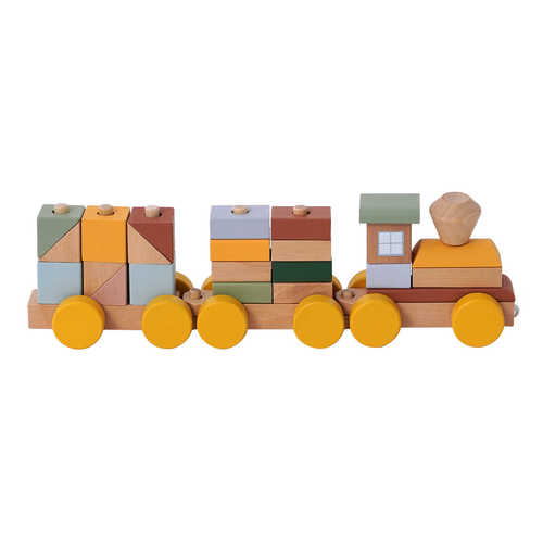 רכבת קרונות 72 חלקים מעץ - דייניז