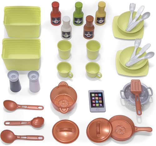 מטבח גדול לילדים דגם מטרו מודרני עם צלילים ו 33 אביזרי משחק 8797