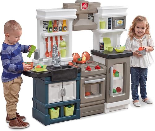מטבח גדול לילדים דגם מטרו מודרני עם צלילים ו 33 אביזרי משחק 8797