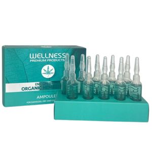 10 אמפולות לשיער מתולתל ויבש 10 מ"ל - Wellness וולנס
