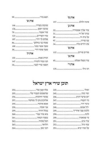 זמירות שבת עם שירי ארץ ישראל