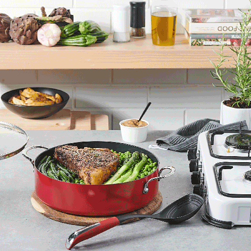 סוטאז 28 BIOCOOK + כף בצבע אדום