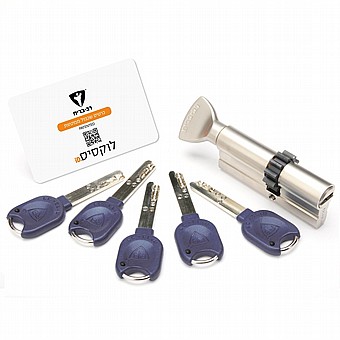צילינדר רב בריח לפלדלת   לוקסיס 81 iD גלגל כפתור Locxis