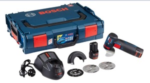 משחזת זווית 12V קוטר "3 GWS 12-76 V-EC עם 2 סוללות 3AH