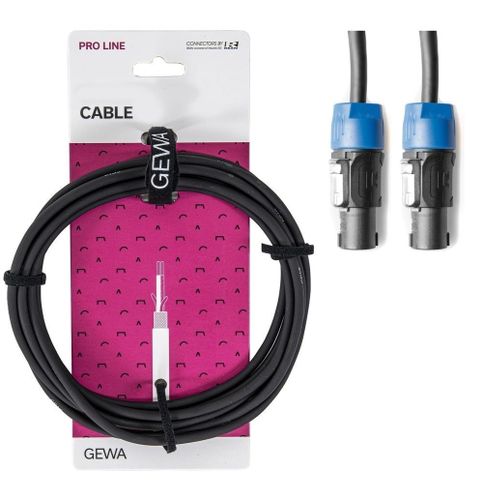 כבל Speaker מקצועי באורך 20 מטר Speaker connection מסדרת PRO LINE מבית GEWA (Germany)