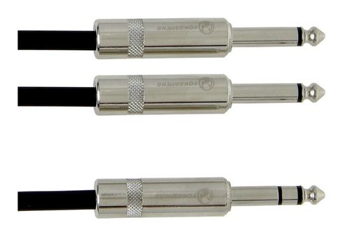 כבל Y אורך 3 מטר PL(s) 6.3 - 2xPL 6.3 מקצועי Insert cable מסדרת PRO LINE מבית GEWA (Germany)