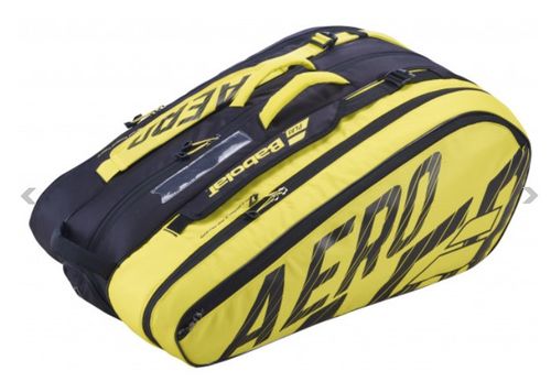תיק טניס בבולט RH X12 Pure Aero Black Yellow 2021 Babolat