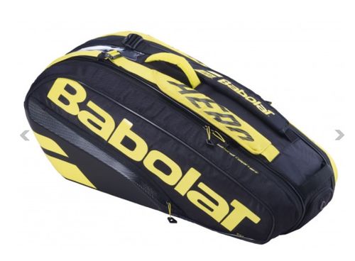 תיק טניס בבולט Babolat Pure Aero Black Yellow 2021 RHX6