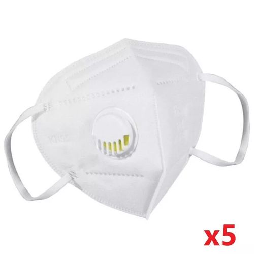 מארז 5 יחידות של מסכות פנים עם פילטר KN95