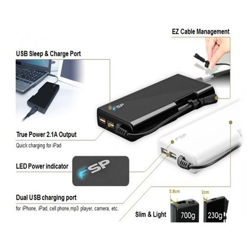 מטען אוניברסלי למחשב נייד FSP Notebook Universal Adapter 120W 2xUSB