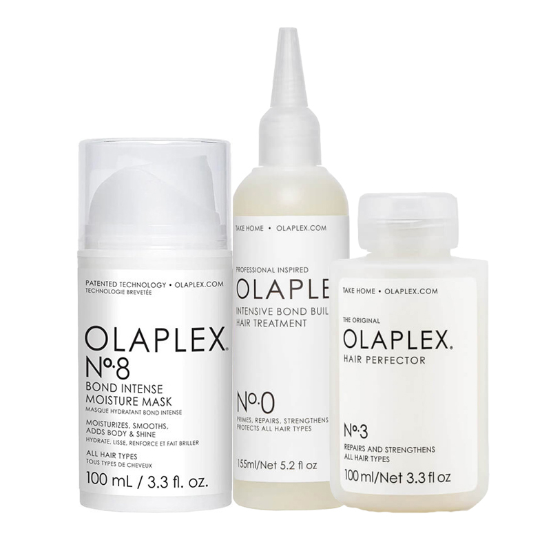 אולפלקס מארז 0+3+8 פריימר טיפול ומסכה Olaplex 0+3+8