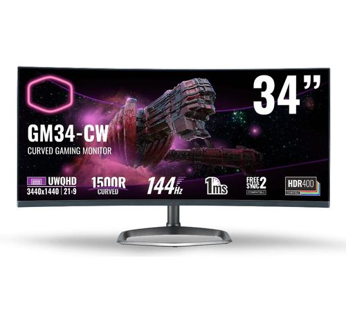 מסך גיימינג קעור Cooler Master 34