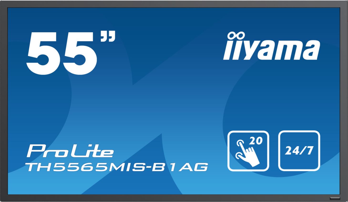 מסך IIYAMA Monitor 55" TH5565MIS-B1AG IPS professional 24/7 touch display with 20 touch points