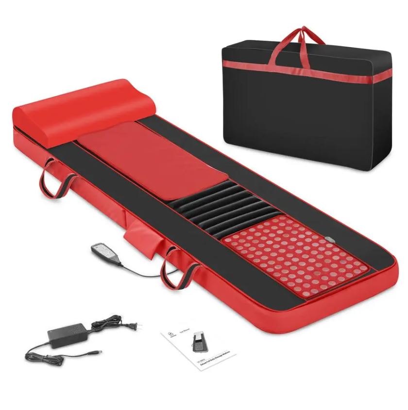 מזרן עיסוי שיאצו עם משטח חימום טרמי Medics Care MC-3101