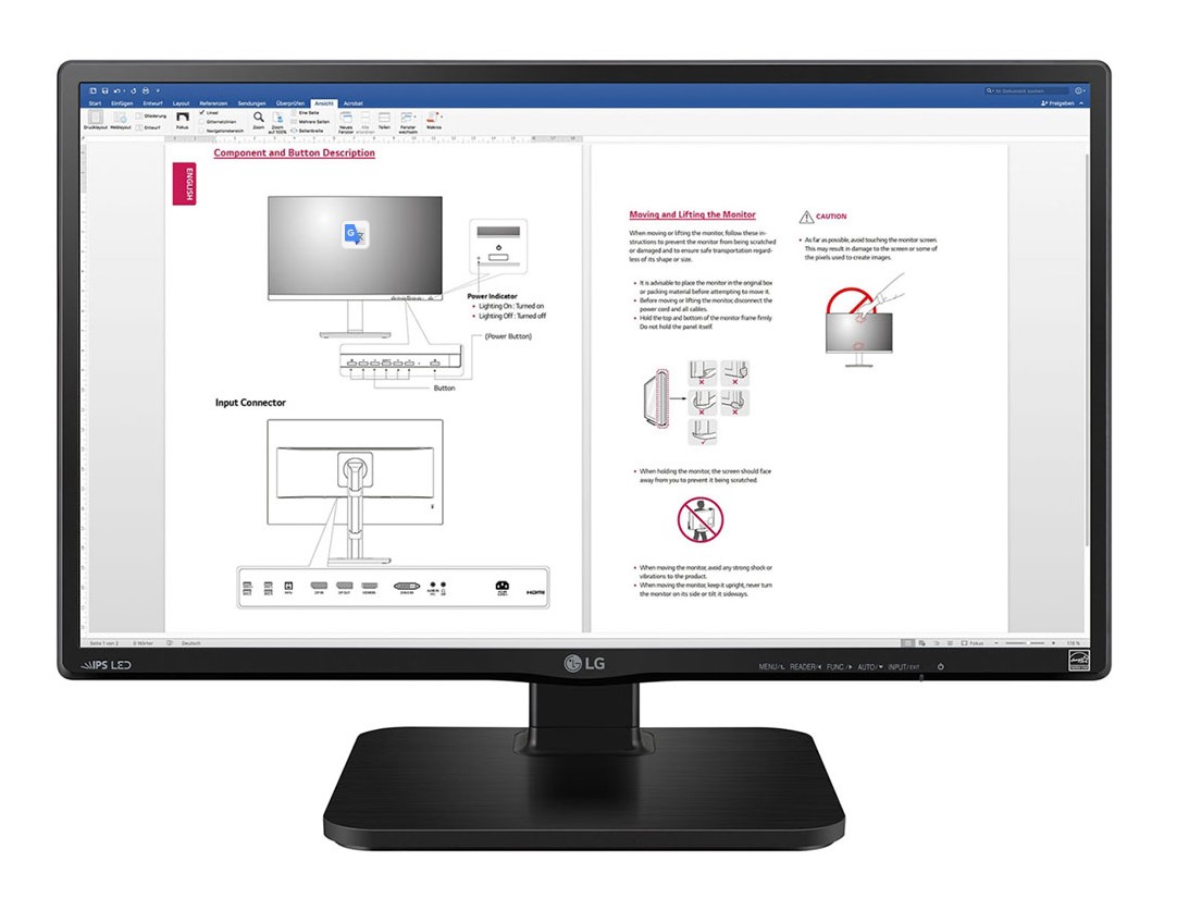 מסך מחשב LG TFT 24" 24BK450H-B IPS