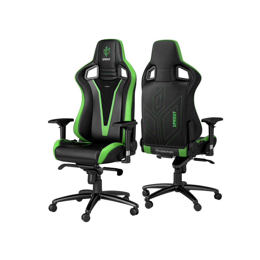 כסא גיימינג Noblechairs EPIC SPROUT Gaming Chair Black/Green