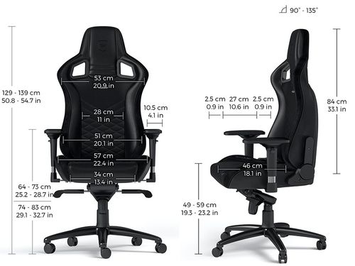 כסא גיימינג Noblechairs EPIC Gaming Chair Black Edition