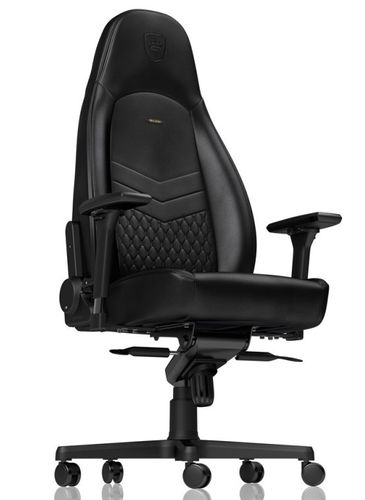 כסא גיימינג עור אמיתי Noblechairs ICON Real Leather Gaming Chair Black