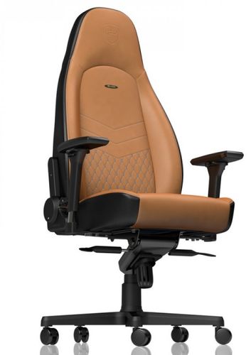 כסא גיימינג עור אמיתי Noblechairs ICON Real Leather Gaming Chair Cognac/Black
