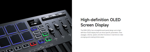 מקלדת שליטה ניידת מקצועית 25 קלידים DMK25PRO מבית DONNER