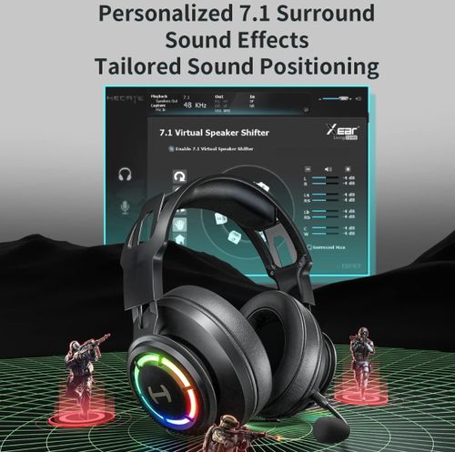 אוזניות קשת עם חיבור USB לגיימינג Edifier G35 Gaming 7.1 Headphones with NC 50mm