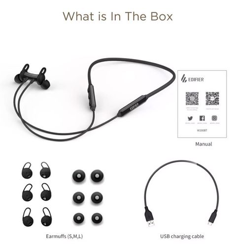 אוזניות בלוטוס Edifier W200BT Plus Bluetooth Headset