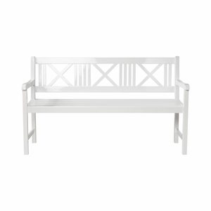 ספסל גינה תלת מושבי לבן ROSENBORG bench