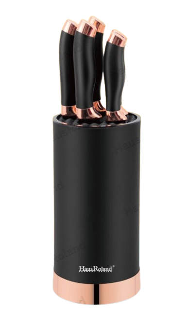 סט 5 סכינים איכותי כולל מעמד Haus Roland HR608-1