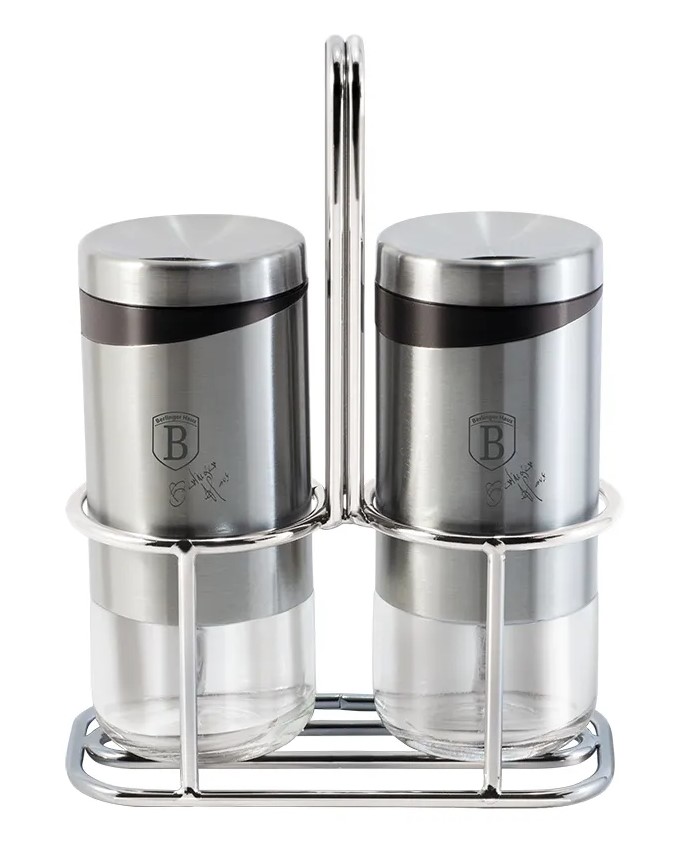 סט זוגי מלח ופלפל נירוסטה Berlinger Haus BH-1993
