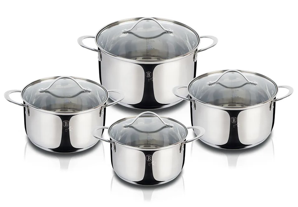 סט 4 כלי בישול איכותיים Berlinger Haus Silver BH-6663