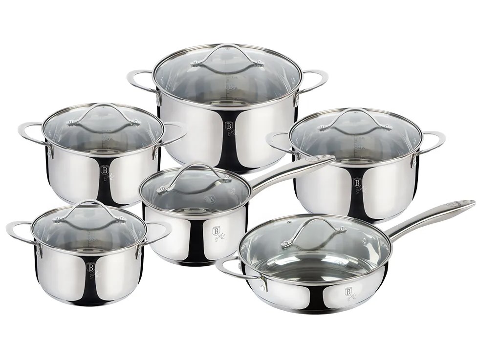 סט 6 כלי בישול איכותיים Berlinger Haus Silver BH-6661