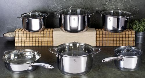 סט 6 כלי בישול איכותיים Berlinger Haus Silver BH-6661