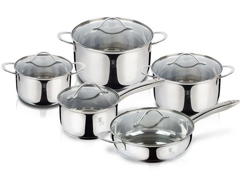 סט 5 כלי בישול איכותיים Berlinger Haus Silver BH-6660