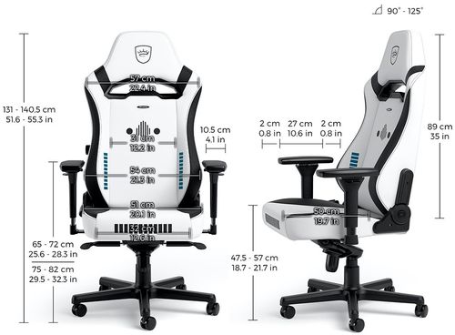 כיסא גיימינג Noblechairs Hero ST Star Wars Stormtrooper Edition