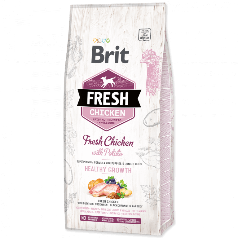 מזון לכלב בריט פרש גור עוף 12 ק"ג Brit Fresh