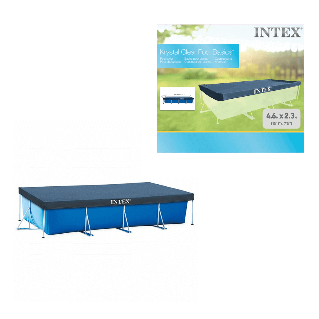 כיסוי לבריכה 2.3 * 4.6 דגם מלבן 28039 מבית INTEX