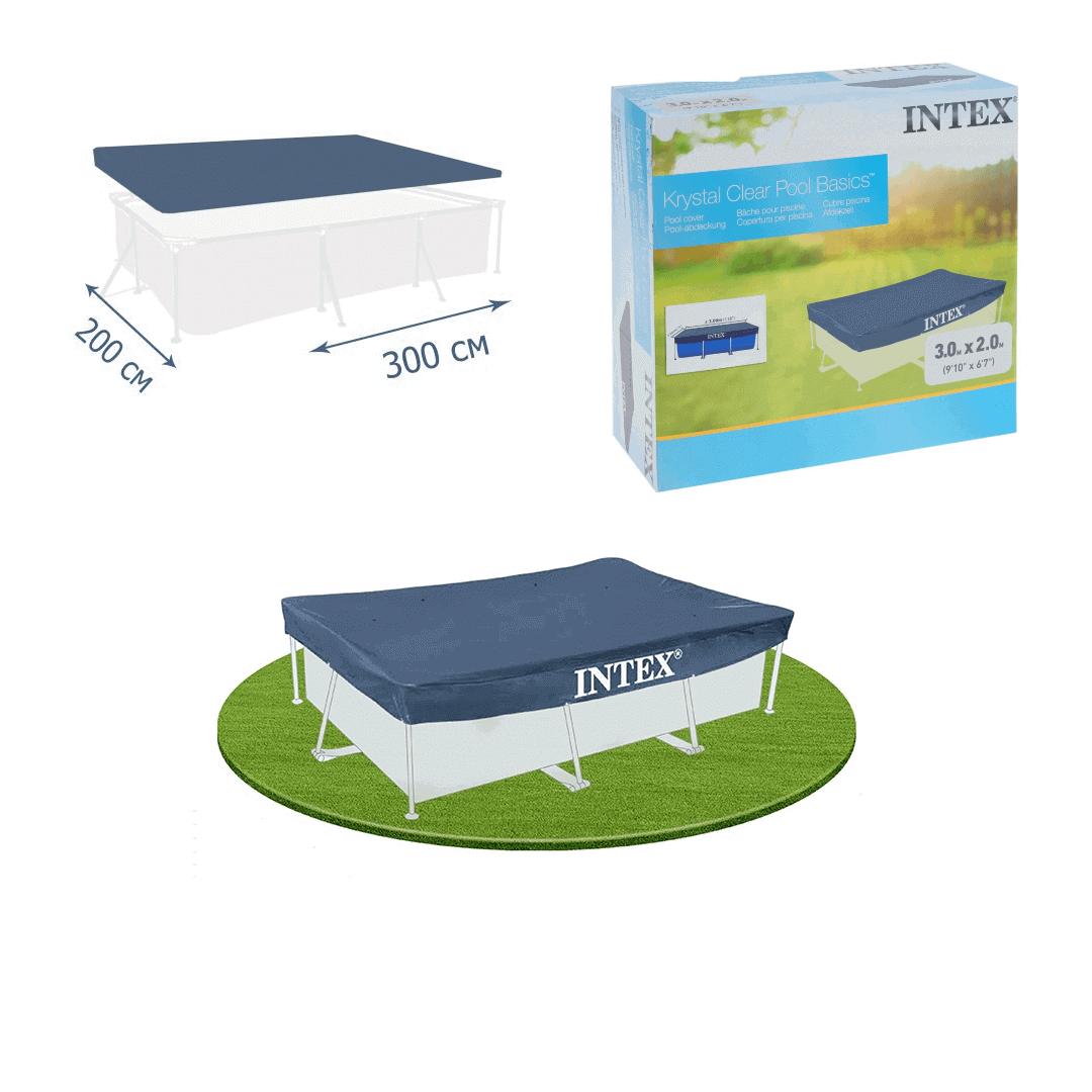 כיסוי לבריכה 2.0 * 3.0 דגם מלבן 28038 מבית INTEX