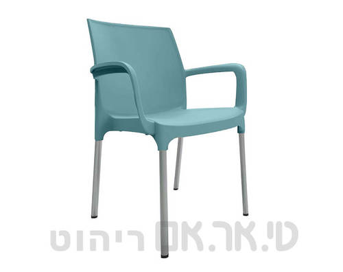 כסא דגם אלגנט עם ידיות טורקיז