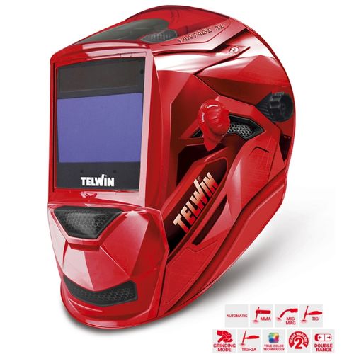 מסכת ריתוך אלקטרונית מקצועית VANTAGE RED XL