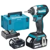 סט מברגת אימפקט נטענת Makita DTD154RTE BL 18V סוללות 5AH ומטען