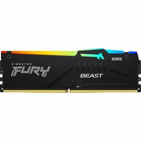 זכרון KINGSTON 32GB DDR5 5200 CL36 RGB FURY BLACK