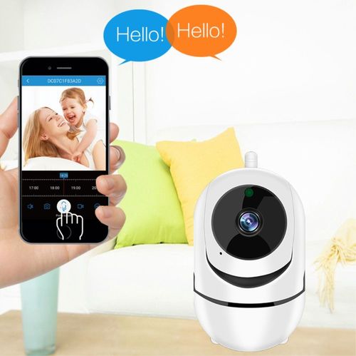 מצלמת אבטחה ביתית אלחוטית - WIFI מתכווננת PTZ 720P 