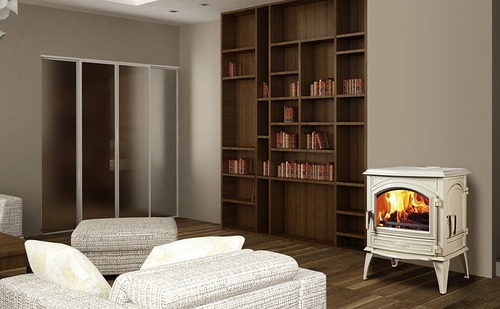 קמין עץ Dovre 640 קרם