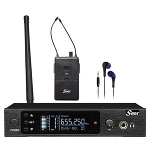 סט אזניות מוניטור ומשדר מדגם SEER In-Ear Set 2065