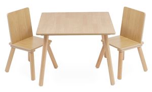סט שולחן ו 2 כסאות מלא לילדים דגם מורל ‏‏‏‏Morell - טבעי