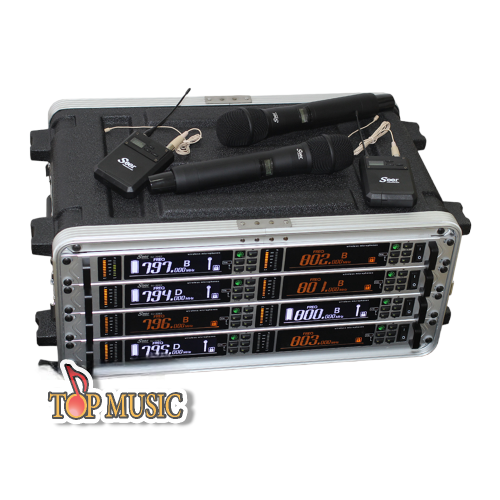 זוג מיקרופונים UHF מקצועי