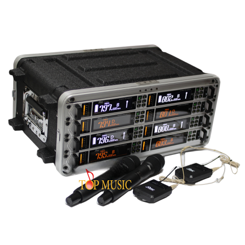 זוג מיקרופונים UHF מקצועי